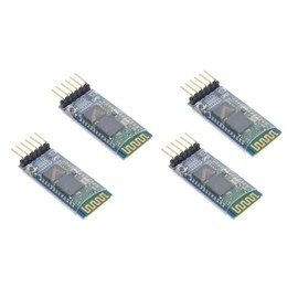 4pcs Robojax HC-05 Bluetooth Bluetooth Serial Pass-Through Module Wireless Serial Communication with Button for Arduino (4pcs)