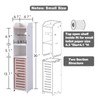 AOJEZOR Toilet Paper Holder Stand: Small Bathroom Storage Cabinet -