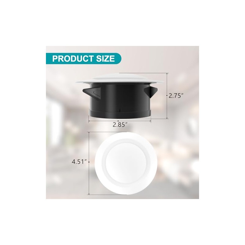 HG POWER ABS Adjustable Air Vent Round Soffit Exhaust Vent