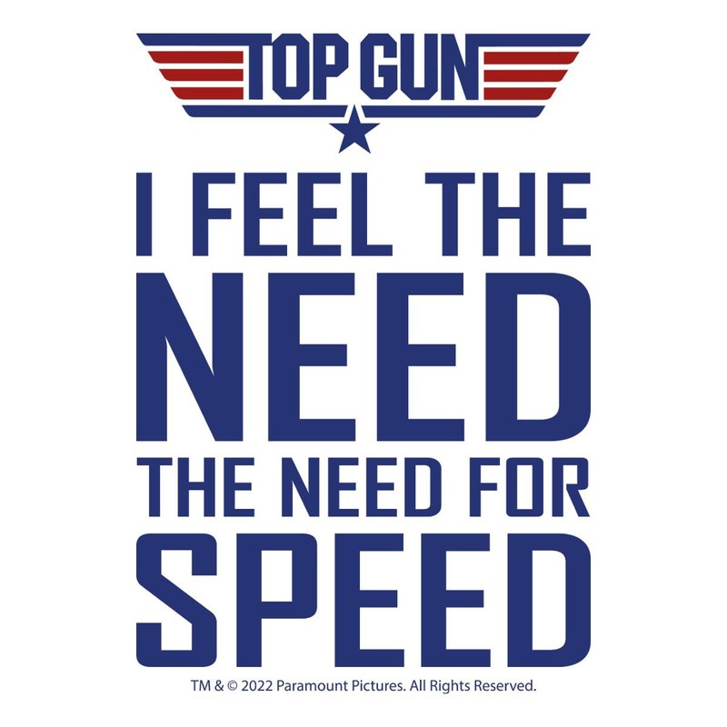 Spreadshirt Top Gun I Feel The Need for Speed Cool
