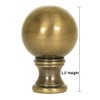 Antique Brass Sphere Finial