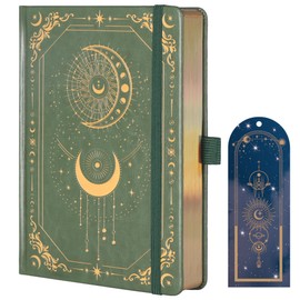 TIEFOSSI Bullet Dot Journal, 160gsm 190 Numbered Pages, Diary for Work & Sketching, A5 Hardcover Leather Journal for Writing Women Men