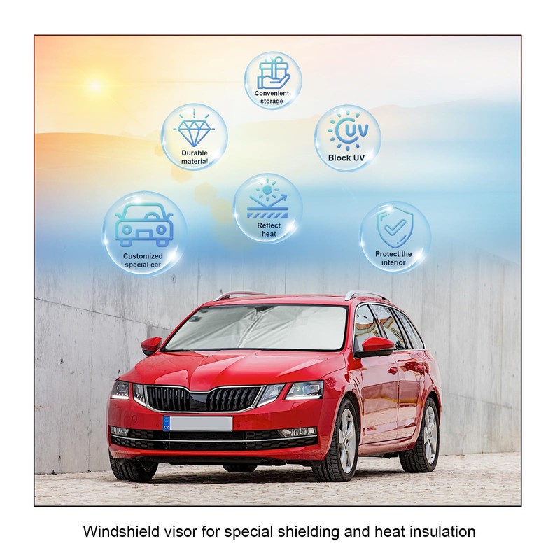 BIXUAN Sun Protection Compatible with Skoda Octavia 2015 2016 2017