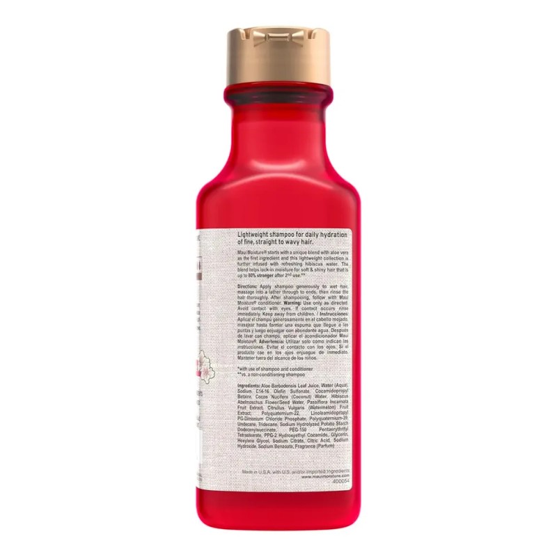 Maui Moisture Shampoo Hidratación Ligero de Hibisco - Flor de