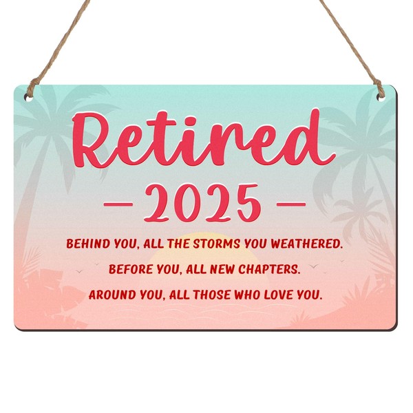 Wooden Retired Gifts for Women 2025 Retirement Hanging Decorations Fashion