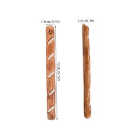 KICHOUSE Artistic Ceramic Coffee Stir Stick Unique Baguette Shaped Mixing Sticks for Home and Office Comfortable Grip Drink Stirrers for Everyday Use