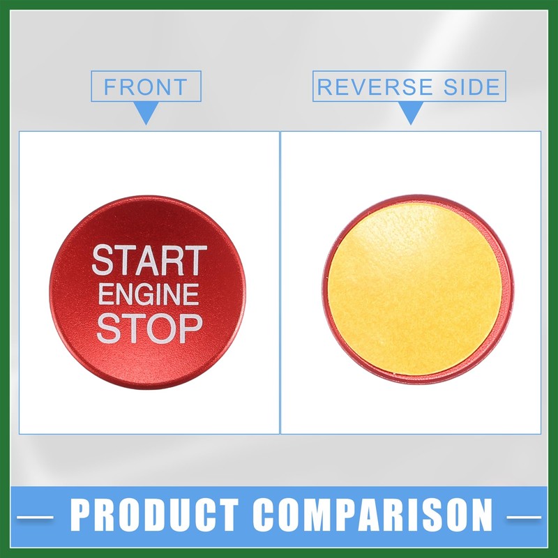 Motoforti Car Auto Engine Start Stop Ignition Button Overlay Cover