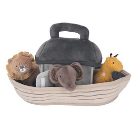 Lambs & Ivy Baby Noah Interactive Plush Boat/Ark with Stuffed Animal Toys