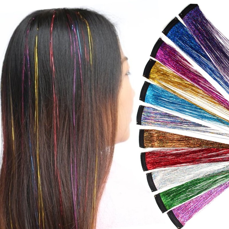 Justfox Clip Extensions Glitter Tinsel