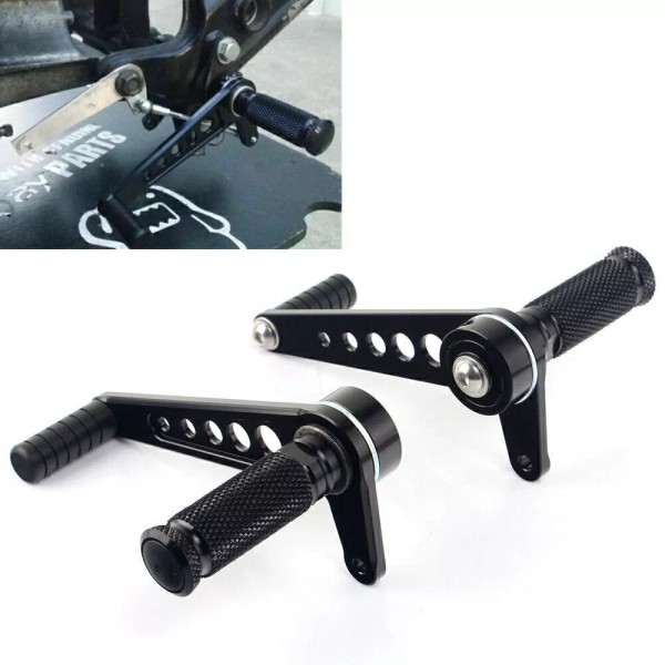 atvutvparts Universal Cafe Racer Vintage Bobber Foot Peg Rearsets for