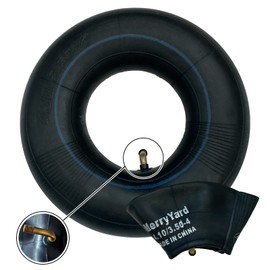 2-Pack of 4.10/3.50-4" BUTYL Rubber Inner Tubes,TR87 Bent Valve Stem,High air tightness，Heavy Duty Replacement for Hand Truck,Wheelbarrows,Mowers,Utility Wagon,and More-for 410/350-4 Wheel