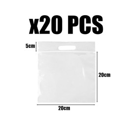 20 Pieces of Transparent Plastic Bags, Waterproof Plastic Bags, Portable Storage Bags, Travel Toiletry Bags, Sea Bags