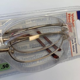 magnavision 80 pairs Magnivision Redireaders Gold Tortoise Reading Glasses +1.50 (40-2packs)