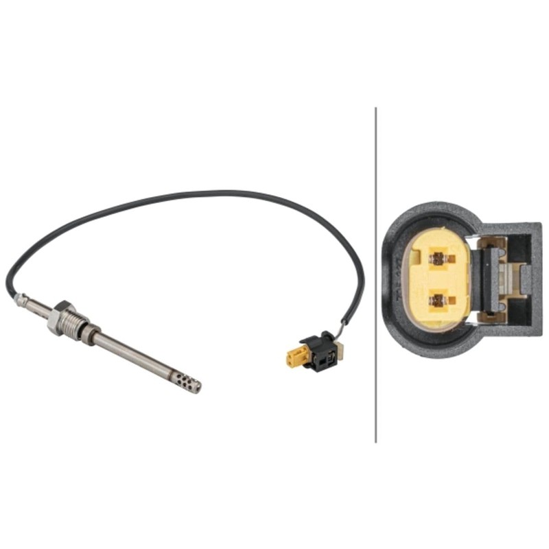 HELLA 6PT 358 181-611 Sensor, Exhaust Gas Temperature – 2-Pin