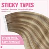 YoungSee Tape in Hair Extensions Ombre 14In Seamless Tape in