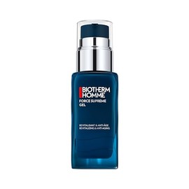 Biotherm Homme Force Supreme Gel, Revitalising Face Gel for Men with Anti-Ageing Effect, Face Care with Life Plankton, Blue Algae Extract and Pro-Xylane