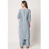 Shopping Queen Chikankari Kurta Palazzo Dupatta - Juego de seda