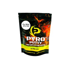 Phone Skope PYRO Putty 4 oz Refill Bag | Emergency Survival Fire Starter | Ultra-Lite Blend