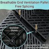 6 Pcs Heavy Duty Plastic Floor Pallets, 23.6x11.8x1.18 Inch Lightweight