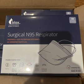 ivWatch Blox Surgical N95 Respirator Disposable Mask (Box Of 50) Facemask
