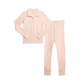 MON CHOU Kids Organic Cotton Pajamas Set - Ultra Soft, 100% Pima Cotton PJ Set - Lightweight and Breathable for All Seasons - Luxury Longsleeve Pajamas for Kids and Toddlers (Bloom, 3T)