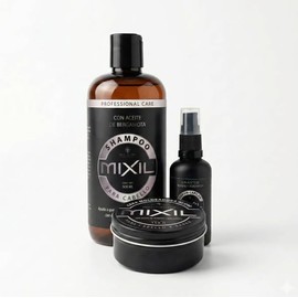 Mixil Kit | Shampoo Bergamota + Cera + Serum | Este Kit capilar para hombre ayuda a prevenir la caída de cabello por sus ingredientes naturales | cera