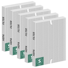 Improvedhand C545 Replacement Filter S Compatible with Winix C545 Air Purifier, True High Efficiency H13 Filter, Replaces Filter S 1712-0096-00 5PACK