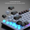 Gaming Keyboard 87 Keys ABS Keycaps RGB Backlit Contrast Color