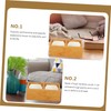 OFFSCH 1Pc Wooden Tea Storage Box with Compartments Creative Organizer