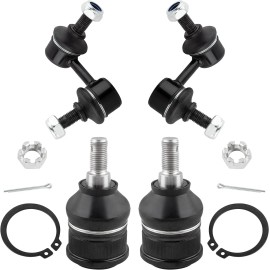 BOXI Front Sway Bar Links + Lower Ball Joints For 2001-2004 2005 Honda Civic Acura EL