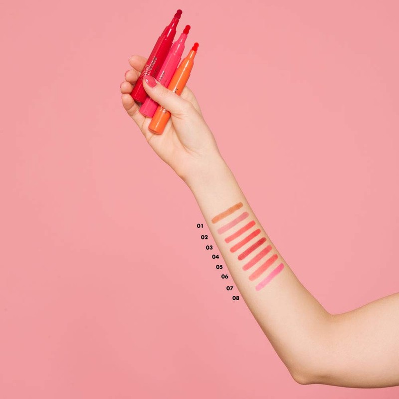 DEBORAH Aqua Tint Lipstick 07, Coral Red, 2.5 g, Pack