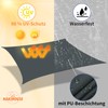 NAKIHOUSE Waterproof Sun Sail with Mounting Kit, 3 x 5