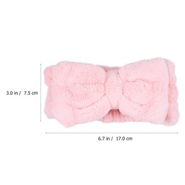 Lurrose Girl Headband 4pcs Spa Facial Headbands, Bow Makeup Headbands Face Washing Spa Headband Hair Bands for Women () Hair Makeup Headbands