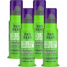 TIGI Bed 헤드 컬 록 앰프 곱슬 헤어 크림 3.82 fl oz (4 팩) TIGI Bed Head Curl Rock Amplifier Curly Hair Cream 3.82 fl oz (4 Pack)