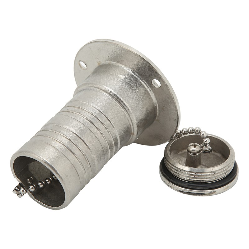 Marine Boat Deck Filler with Keyless Cap Stainless Steel Mirror