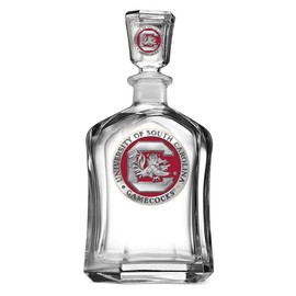Team Color Logo South Carolina Gamecocks Decanter Glass Bottle