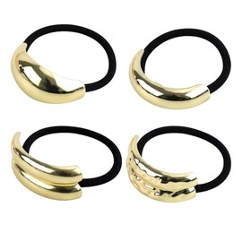 Hair Cuffs Set – 9-Piece Gold Metal Hairbands, Stylish and Durable, Perfect for Ponytails, Parties, Weddings, and Daily Wear, Non-Slip and Damage-Free, Versatile and Fashionable Gift Set for