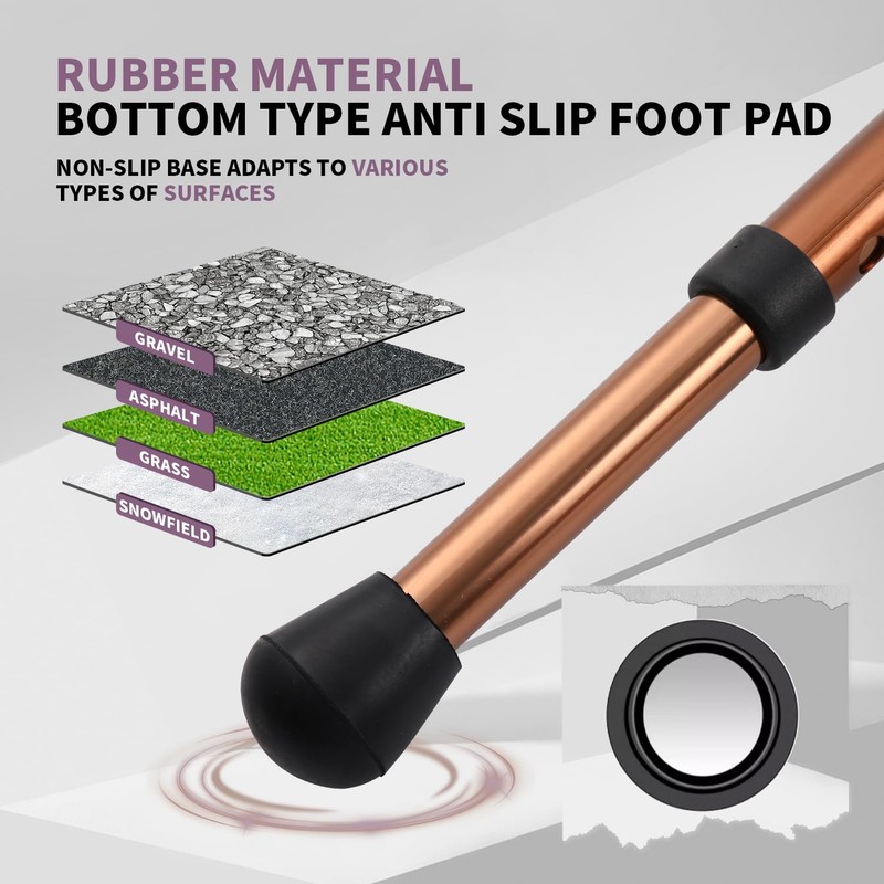 Walking Cane with Folding Seat 400 lbs Capacity Adjustable Canes