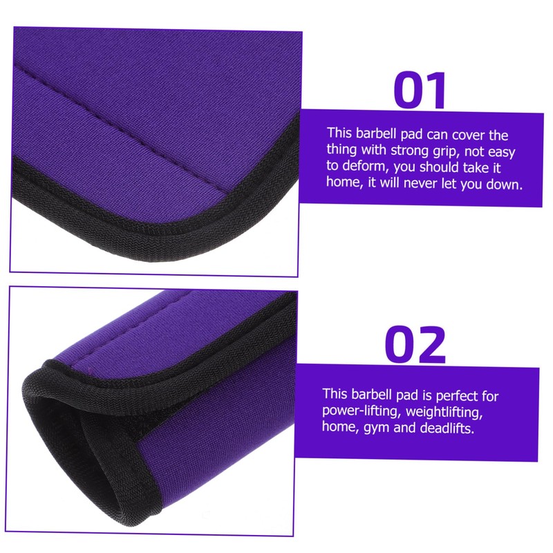 BESPORTBLE 2pcs Barbell Pad Hip Thrust Nonskid Protective Cover Polyester