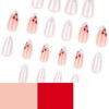 SINHOT Almond Press on Nails Medium - Cute Cherry Fake