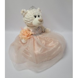 Kinnex Collections by Amanda 16 inches Quince Anos Quinceanera Last Doll Teddy Bear with Dress (Centerpiece) ~Blush~ ARC16831-29