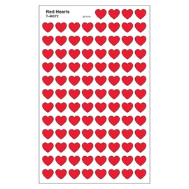 Trend Enterprises Red Hearts Super Shapes Stickers (T-46072)