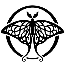 Luna Moth Decal, Celtic Moth Sticker for Car, Moth Decal, Car Accessories, Car Sticker, Car Decal