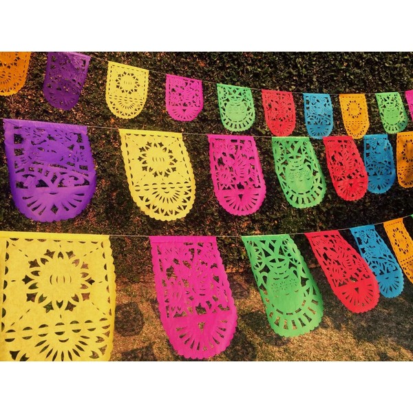 PAPEL PICADO "Medium All Occasion" 5m (16.4ft) MEXICAN PAPER BUNTING BANNERS