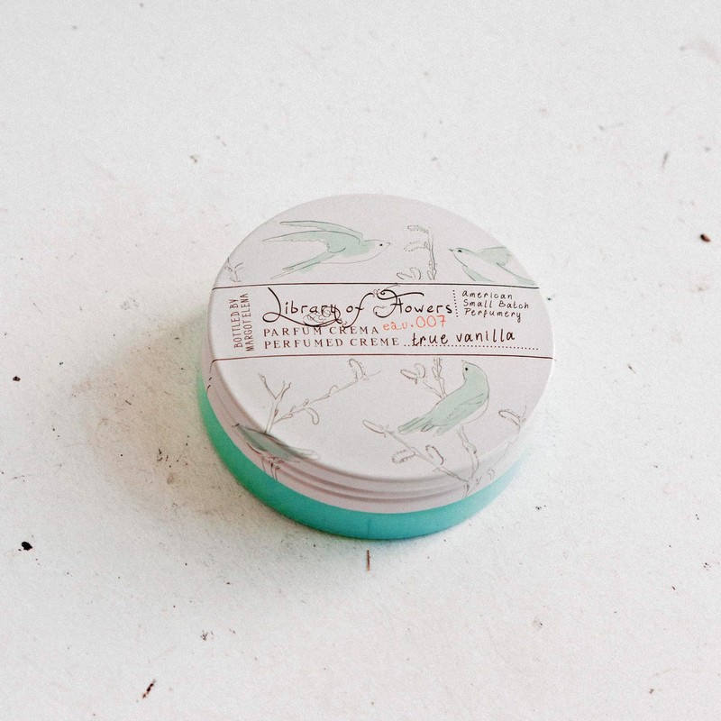Library of Flowers Parfum Creme, True Vanilla, 2.5 oz
