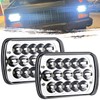Jamarco H6054 LED Headlights, 2Pcs Rectangular 5x7 7x6 LED Headlight