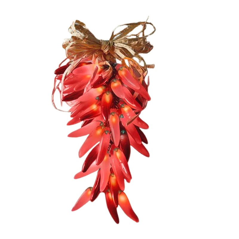 Elegani 10 LED Chili Pepper String Lights – Warm White