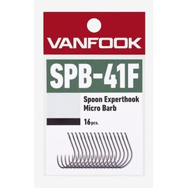 Vanfook SPB-41F Expert Hooks, Medium Heavy, Pack of 16, Fluorine Black #6