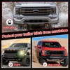 Front Tow Hooks Covers Compatible with 2004-2024 Ford F150, Bronco