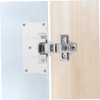 Operitacx 5pcs Heavy Duty Door Hinge Plates for Kitchen Cabinets